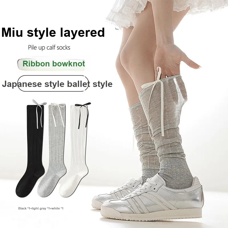 MIZU Knee High Socks Women's 3 Pack-1