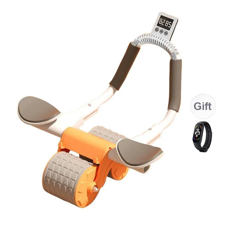 SMVP Abdominal Roller Fitness Equipment Automatic Rebound Tummy Tucking Magic Household Ab Roller-11
