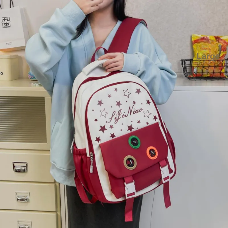 SEVENMOONS Nylon Backpack Regular Women's Multicolor-4