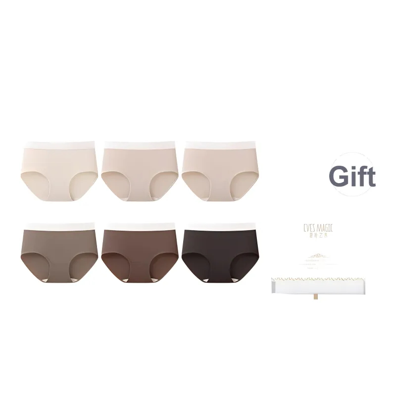 XIA.WA.ZHI.XIU Underpants Women's Shopping Bag 6 Pack-4