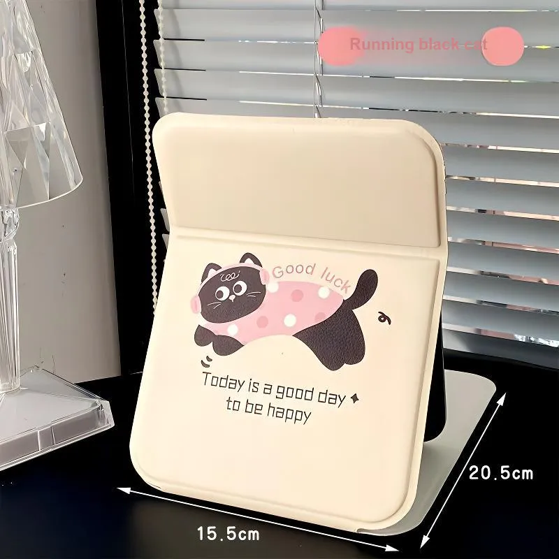 Future Maple Cartoon Folding Tables With Stand And Portable Makeup Mirror-4
