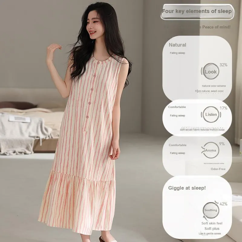 MIIOW Cool One Summer Series Nightgown Women's Pink-1