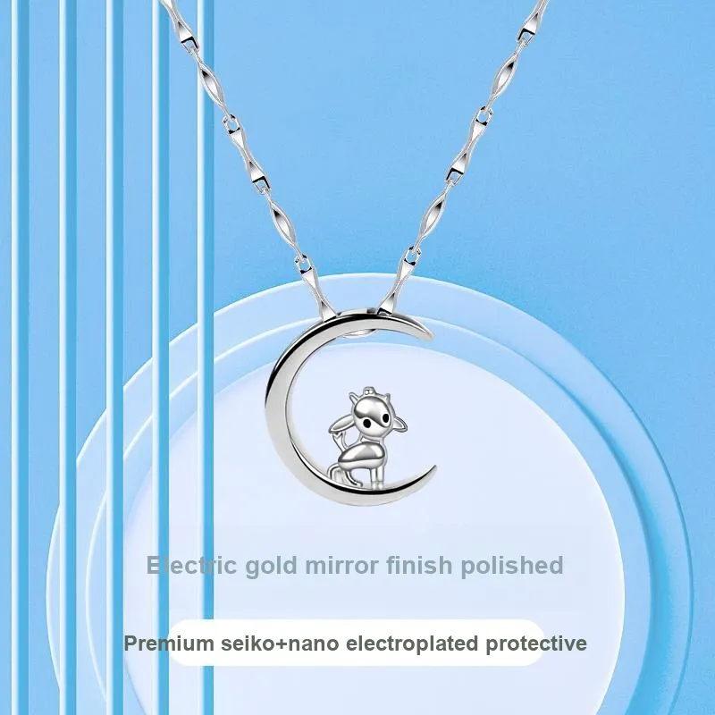 PUENTE 999 Fine Silver Collarbone Chain Women's-37