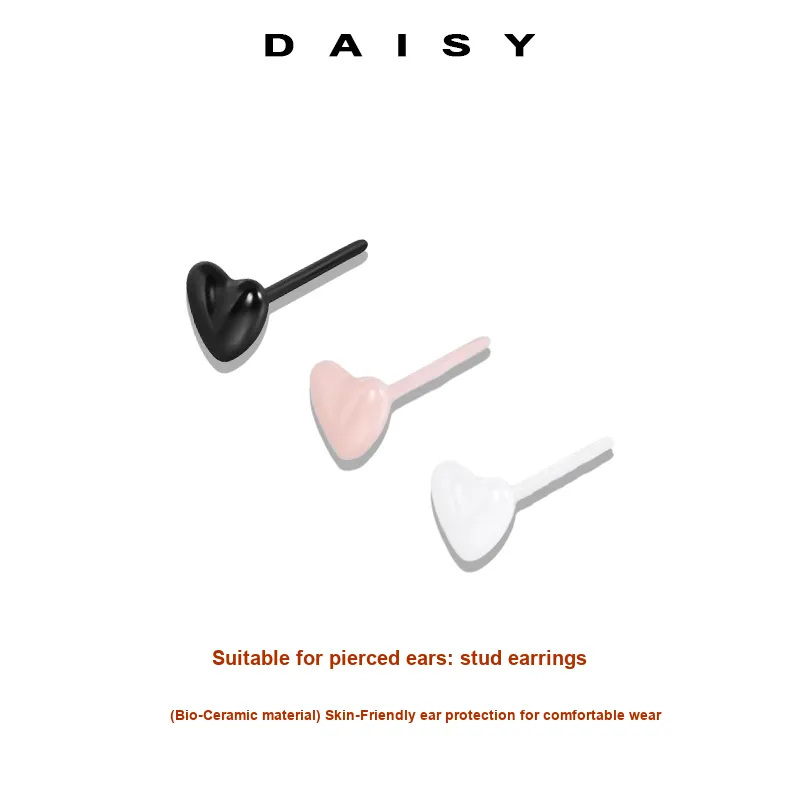 Daisy Dream Porcelain Stud Earrings Unisex-2