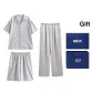 Gray White Three-Piece Set