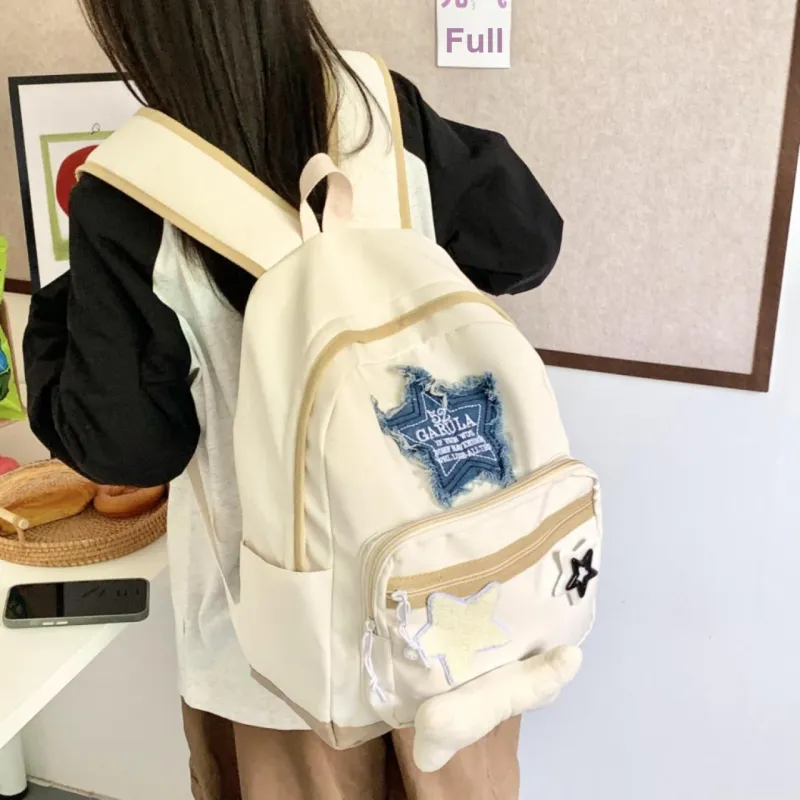 WICKBUEN Composite Cloth Backpack Unisex White-5