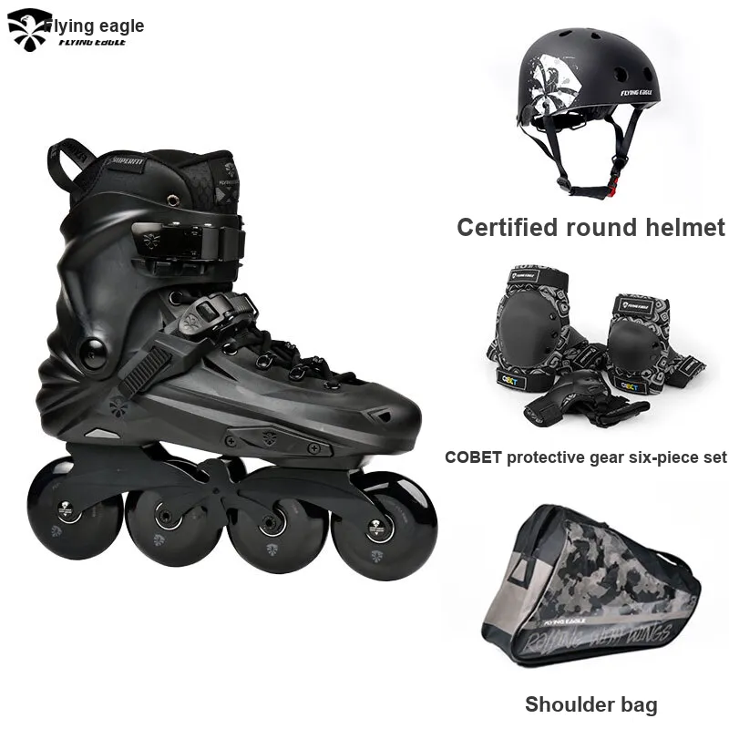 FLYING EAGLE Inline Skates Unisex Meteorite Black-1