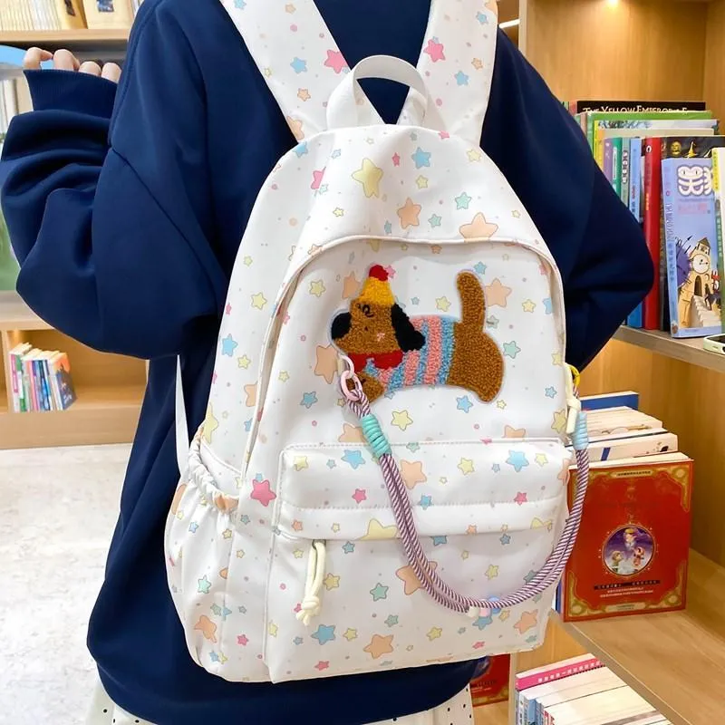 OUZIHUANG Nylon Backpack Women's Multicolor-3