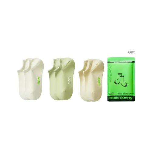 Hello Sunny No Show Носки Женские Сумка для покупок 3 упаковки