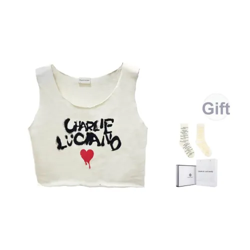 Charlie Luciano Майка Женская Бежевая