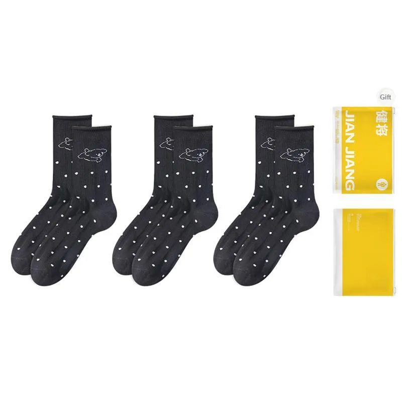 Master Mid Calf Socks Women's Shopping Bag 3 Pack-1