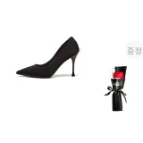 벨루어 이브닝 가운 - 블랙 9cm (증정품 포함)