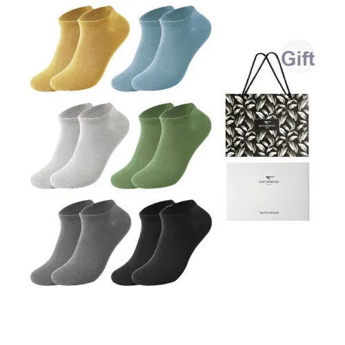 SEPTWOLVES Низкие носки Летние Мужские 6 пар Подарочная коробка Упаковка