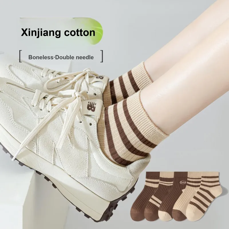 XIA.WA.ZHI.XIU Ankle Socks Women's Shopping Bag 3 Pack-6