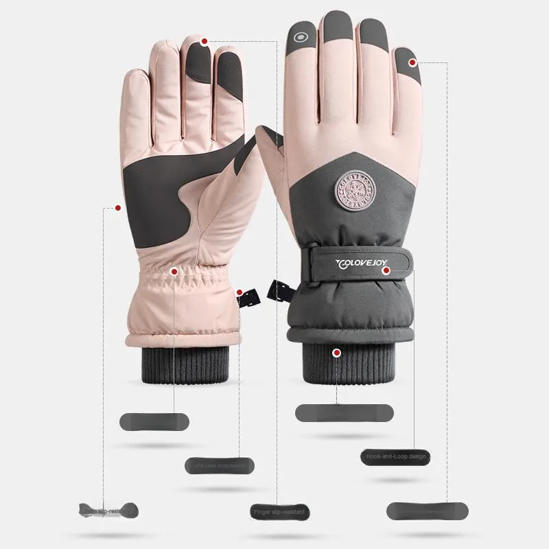 SMILING SHARK Ski Gloves Mittens-7