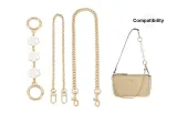 Gold-Tone (Camellia Extender Chain+Decorative Chain+Crossbody Chain)