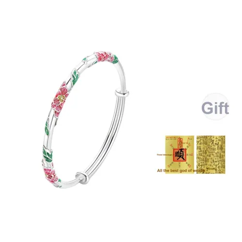 Bear Silversmith 999 Fine Silver Sterling Silver Bangle Women's