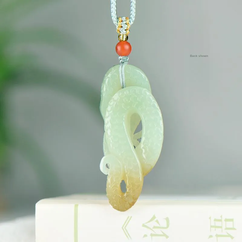 KUNYUYAO Hetian Jade Pendants White Jade Unisex-47
