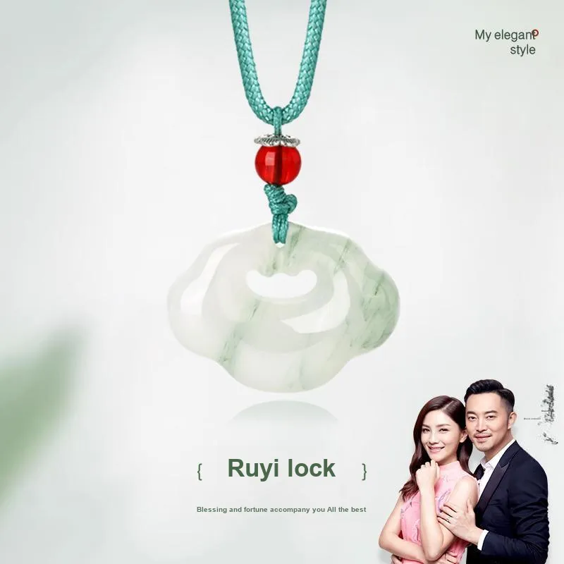 JINLIUFUJIXIANG Tianshan Jade Necklaces Unisex-3
