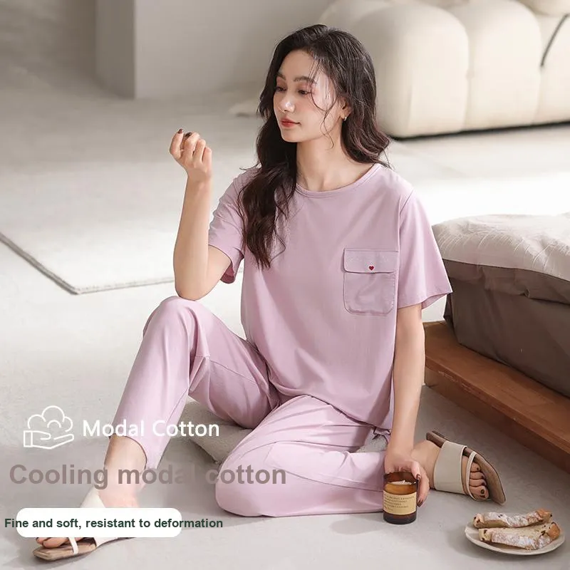 Lan Miao Pajama Set Women's Light Purple-4