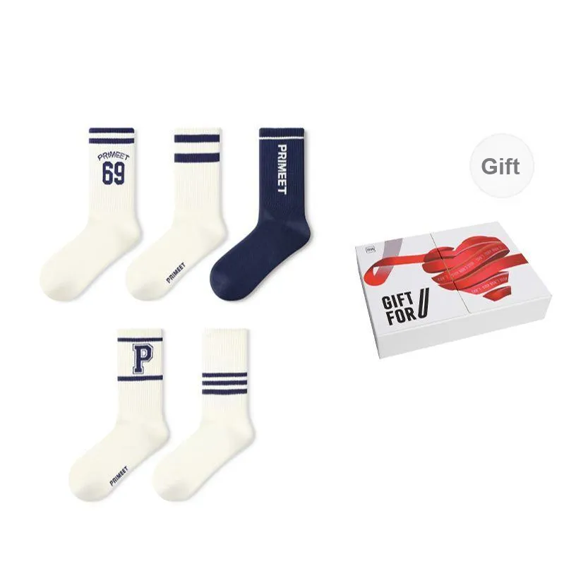 Primeet Mid Calf Socks Unisex 5 Pack-29