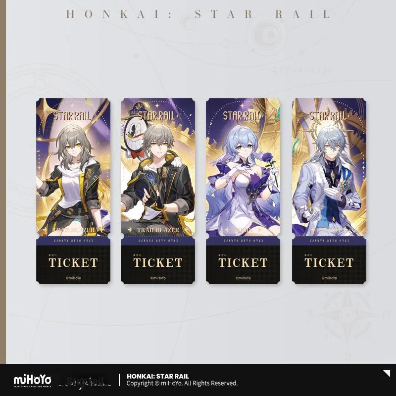MIHOYO Honkai Impact Characters Honkai Star Rail, Fall Celebration Collection Laser Tickets-5