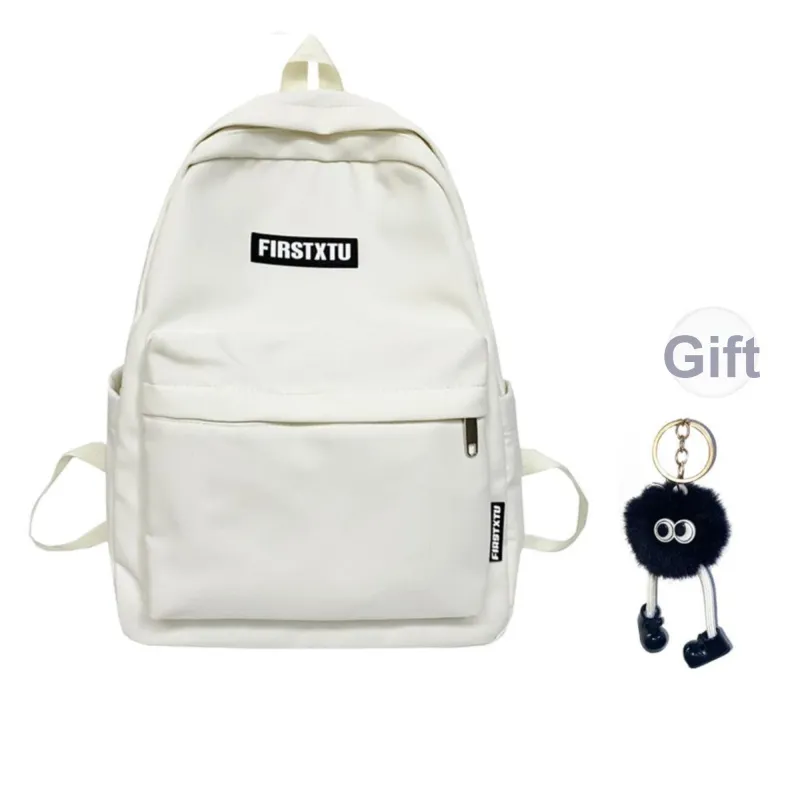Tonlion Nylon Backpack Regular Unisex White-7