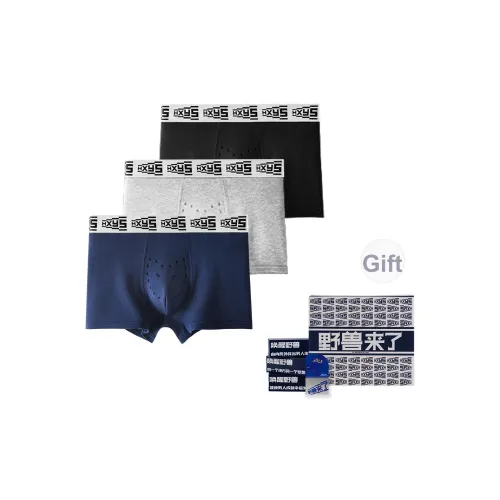 YESHOULAILE Осенние боксеры мужские 3 штуки подарочная коробка ограниченная серия