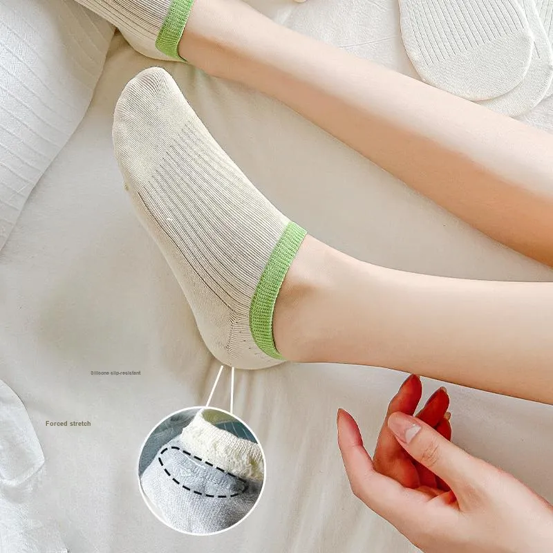 Top Melon No Show Socks Women's 5 Pack-23