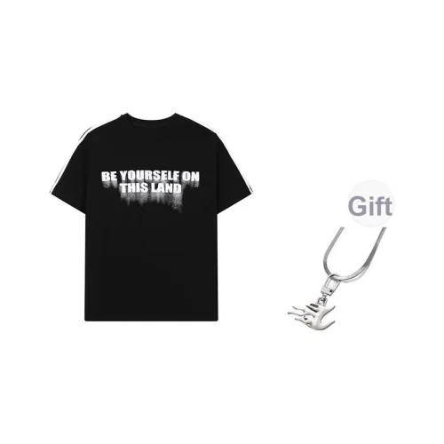 LAVA LAND Черная унисекс футболка