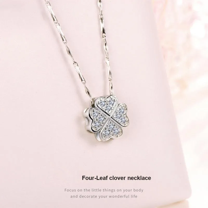 AFN 925 Sterling Silver Necklaces Women's-4