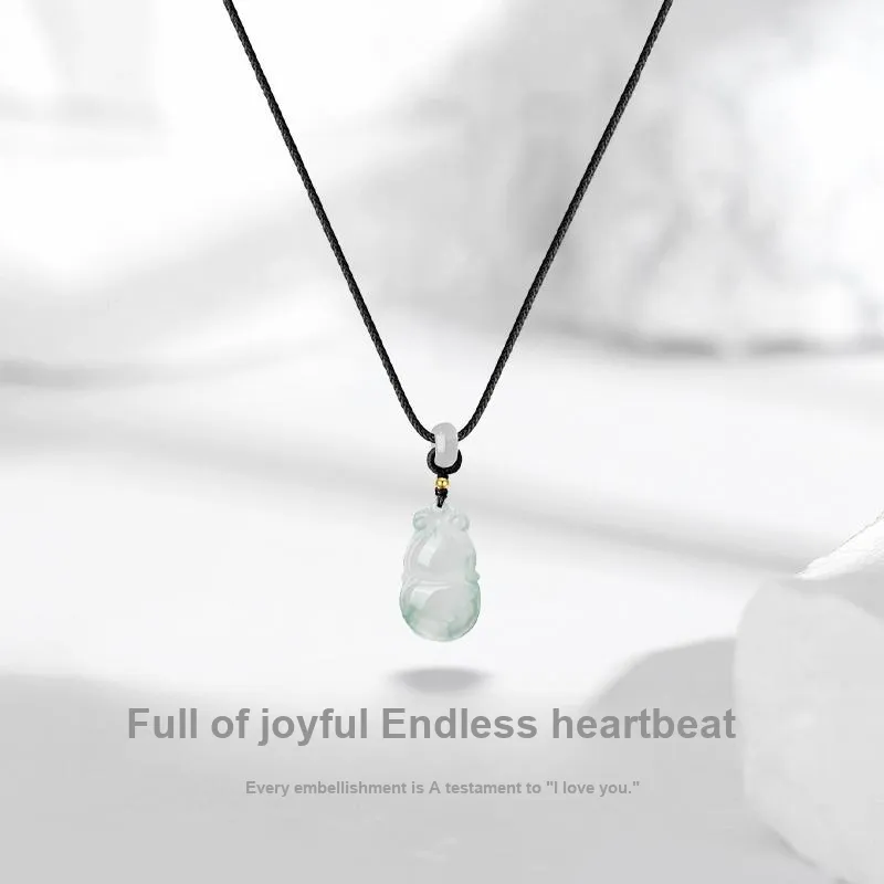 JUICY GRAPE African Emerald Jade Necklaces Unisex-1