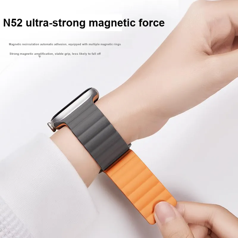 ZHISHENG Apple Compatibility Watch Band 38/40/41/42/44/45 Watch Dial All Silicone Material-7