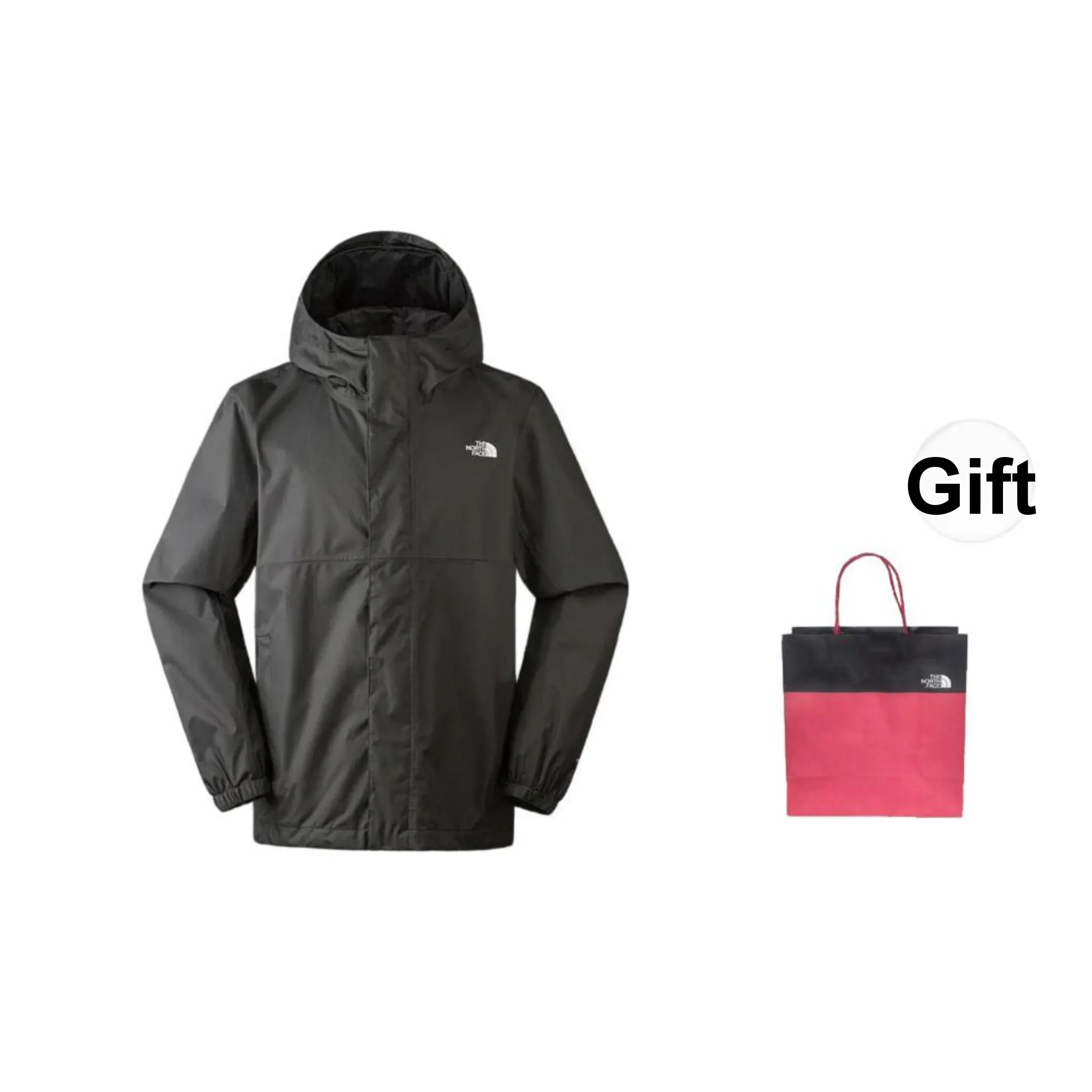 THE NORTH FACE Waterproof And Windproof Windbreaker Jacket Men's Gray