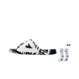 Black/All White+Gray Black Basketball Socks