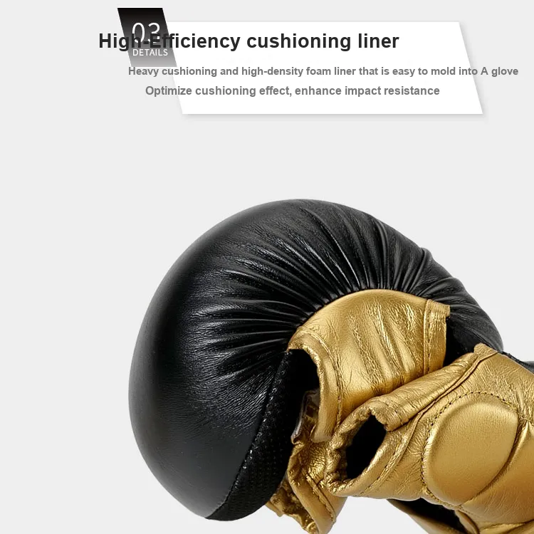 Adidas Boxing Gloves PU Sanda Combat Sports Muay Thai Unisex-3