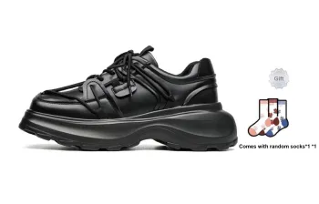 BUFFALO BOUND Anti-Slip Wear-Resistant Low-Top Chunky Sneakers Unisex Starburst Black