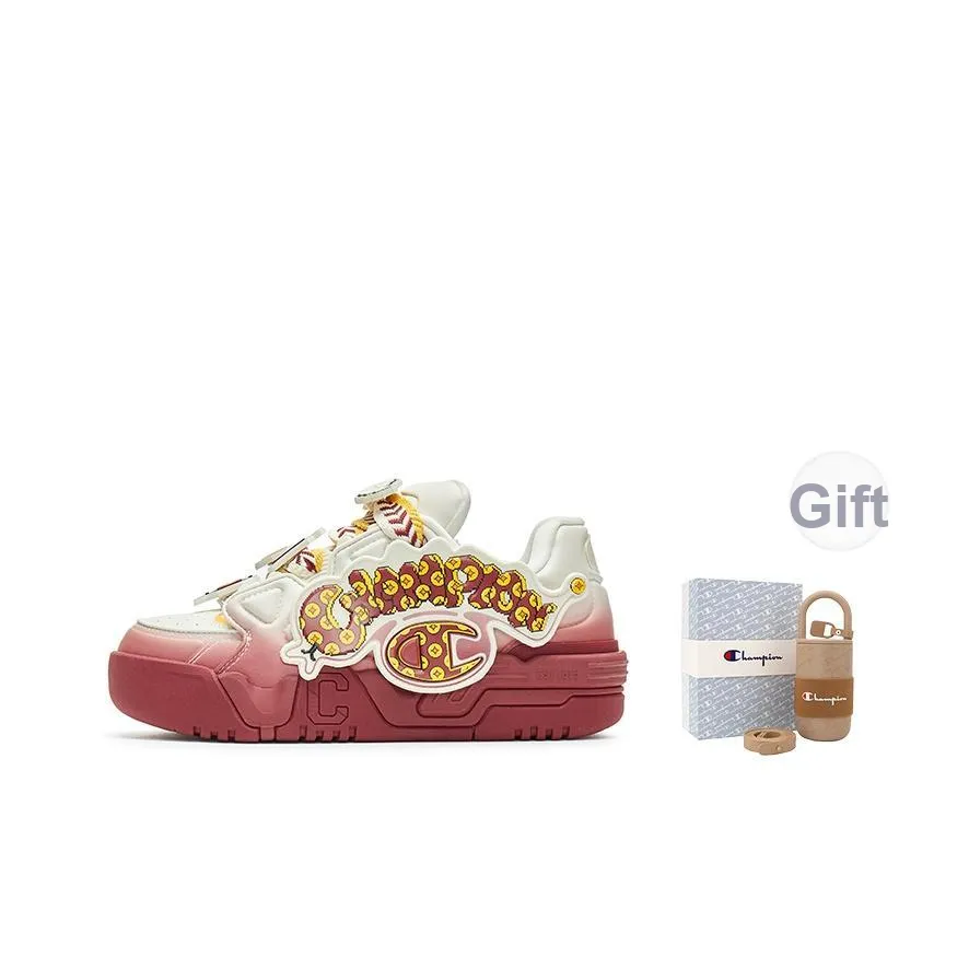 Champion Год Змеи Пряжка Веселье Coco Skate Синтетическая кожа Низкие кеды для скейтбординга Женские