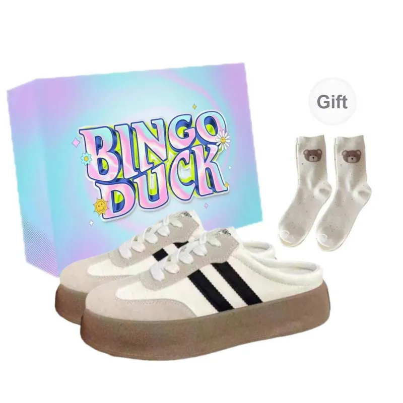 BINGO DUCK Closed Toe Slippers Women's-3