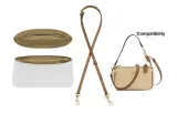 Coach Nolita 19 (White DuPont Paper Liner+Milk Tea 1.1cm Width Plain Weave Gold-Tone Lock 90-120cm)