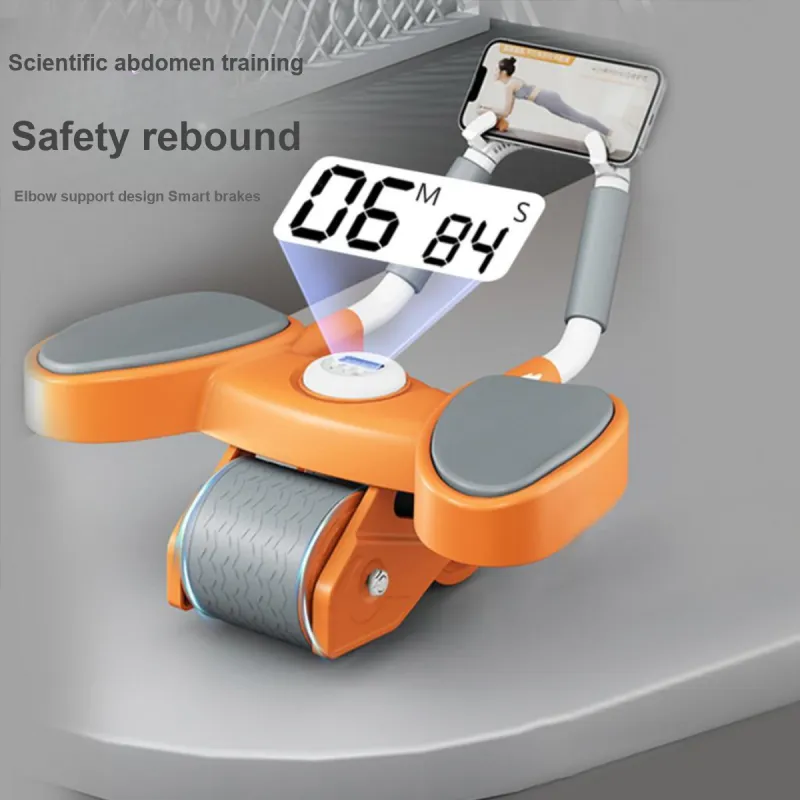 Pelplo Countable Abdominal Roller With Automatic Rebound For Crunches Extra Large Smart Display Unisex Multiple Colors-4