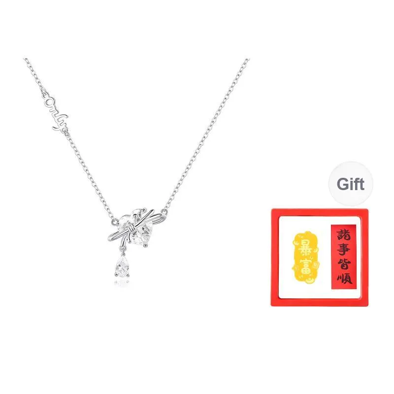 Chongqing Gold Store S925 Silver Necklaces Women's-0