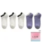 White 3-Purple 2[Embroidered Cotton Socks]