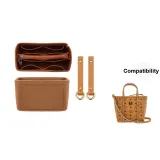 [Brown Two-Piece Set]Felt Liner+1 Pair Abrasion-Resistant Tips (Includes Metal Protective Rings)