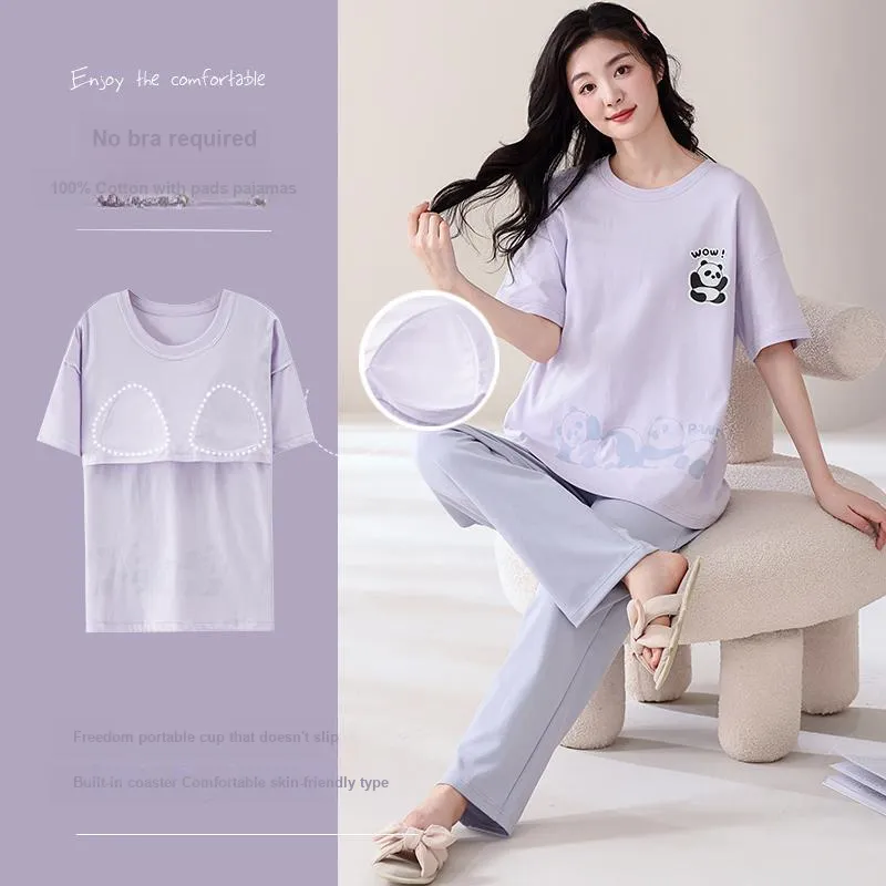MIIOW Pajama Set Women's Light Lavender-4