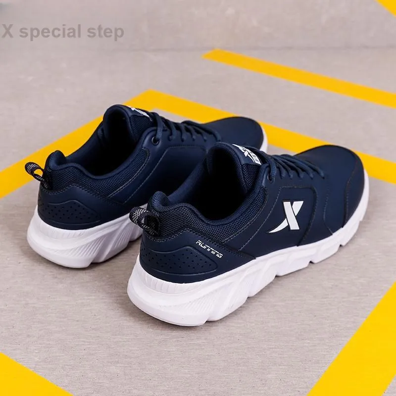 XTEP Wear resistant And Waterproof Low Top Running Shoes Men's Dark Blue-8