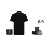 Obsidian Black Polo Shirt+Black Wallet