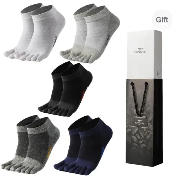 SEPTWOLVES Ankle Socks Men's 5 Pairs Gift Box Sets+Shopping Bag