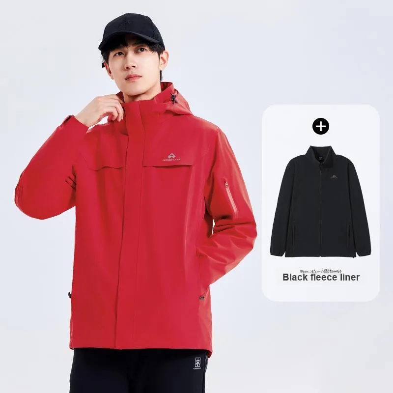 PIONEER CAMP Water-Resistant Windproof Breathable Wear-Resistant Warm Water-Repellent Windbreaker Jacket Unisex-47