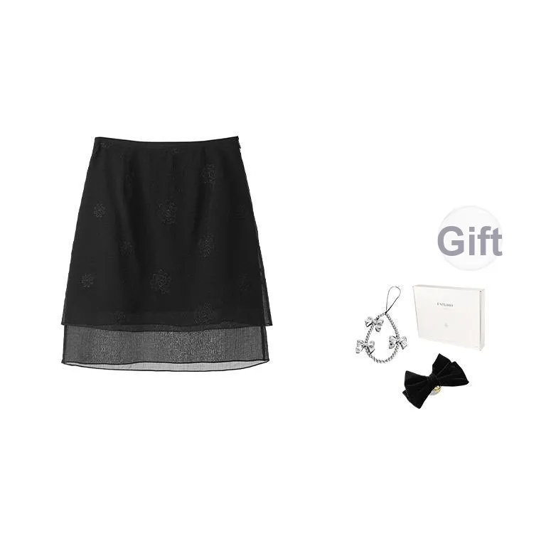 Fstudio Лето Светлый Тон Маленький Модный Полу-длина Повседневные Юбки Женские